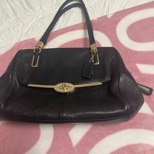 Elegant Black Leather Handbag
